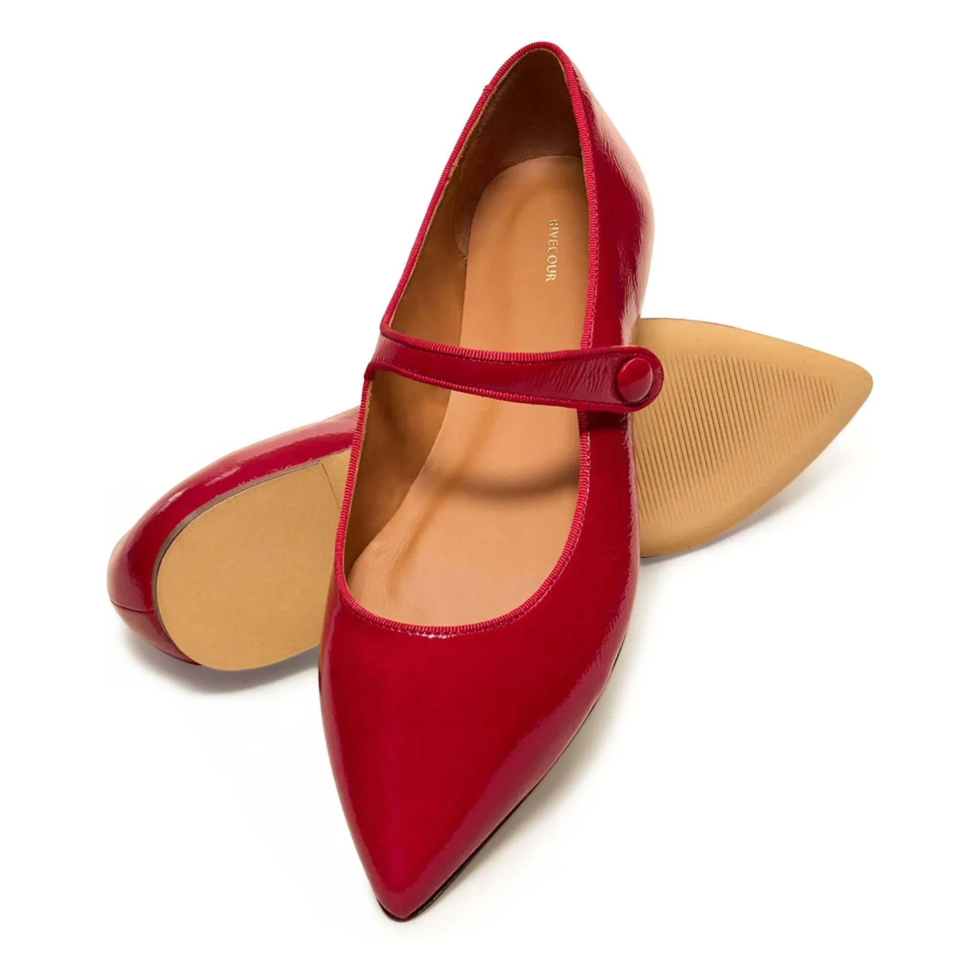 Rivecour - Ballerinas n°144 Lackleder | Rot
