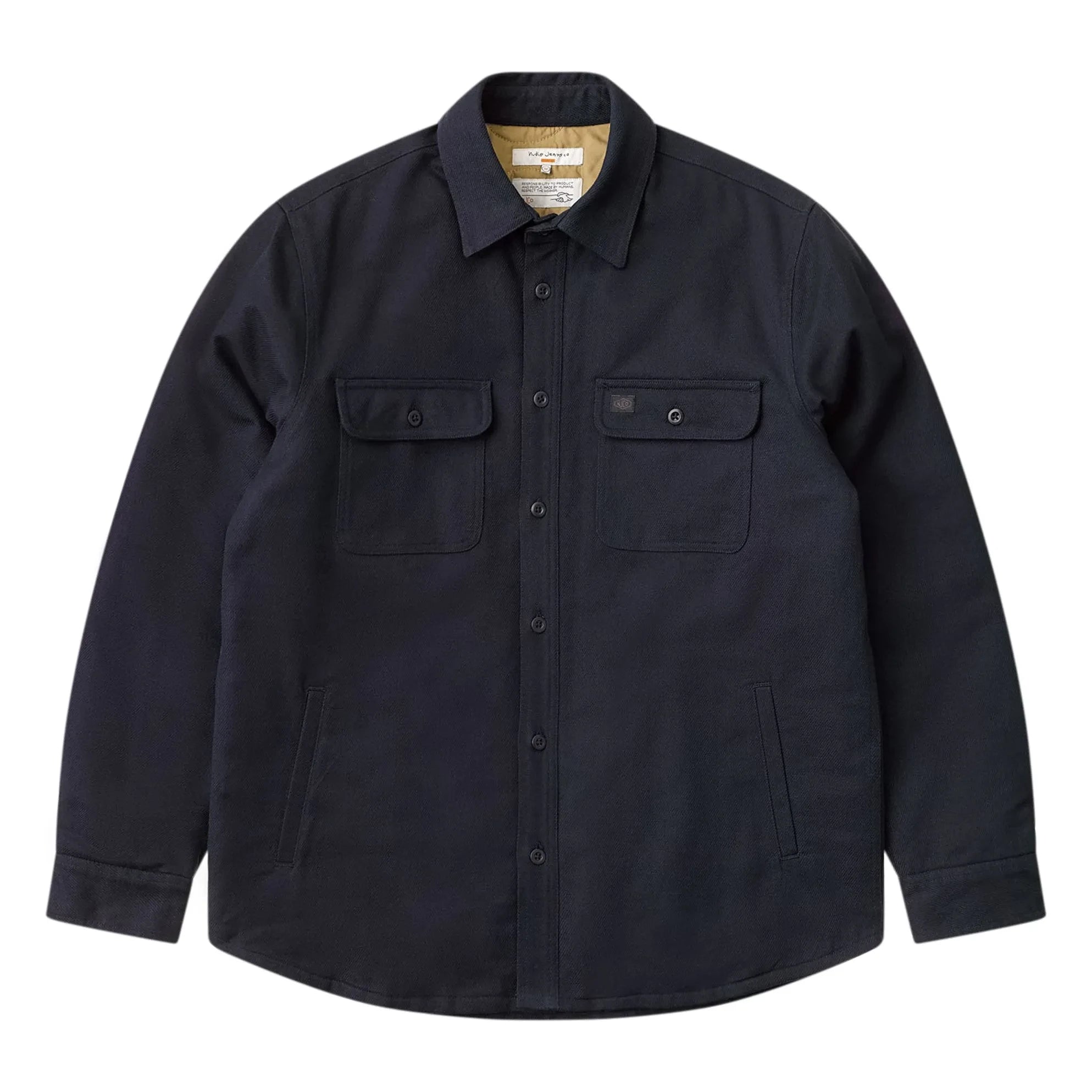 Nudie Jeans - Glenn gefüttertes Overshirt | Dunkelblau