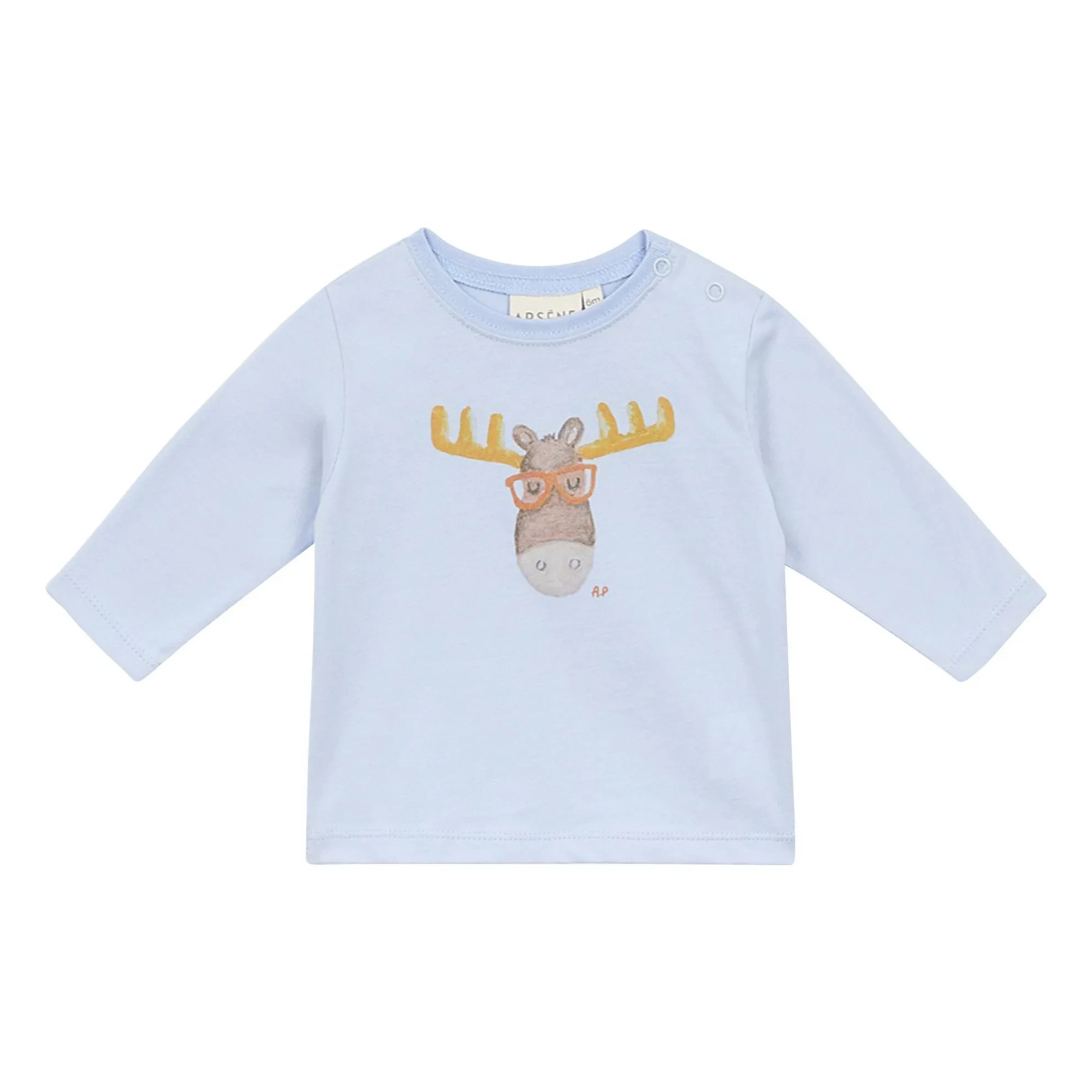 Arsène et Les Pipelettes - Gérogio T-Shirt aus Bio-Baumwolle | Blau