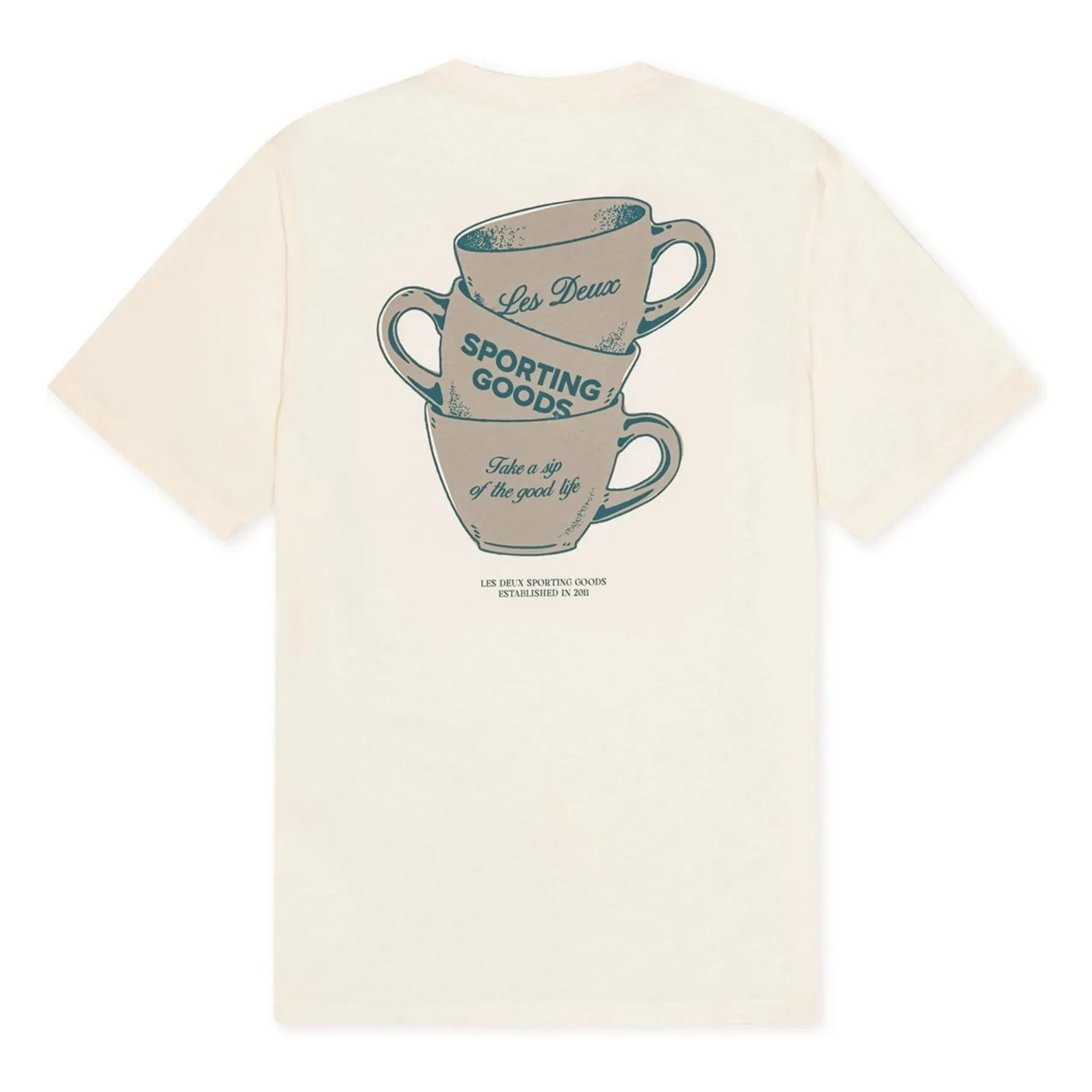 Les Deux - Ben Artist Baumwoll-T-Shirt | Weiß