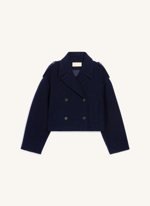 Vanessa Bruno - Beran Wollmantel | Marineblau