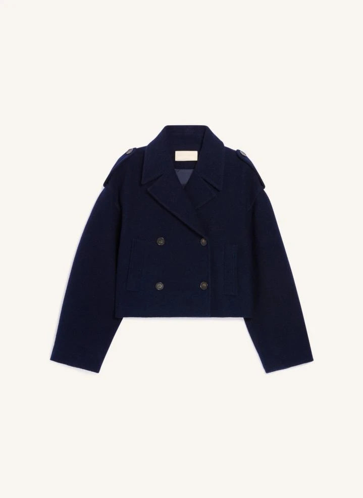 Vanessa Bruno - Beran Wollmantel | Marineblau