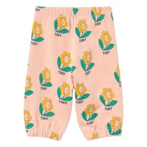 Tinycottons - Jogginghose aus Bio-Baumwolle mit Blumenmuster | Rosa