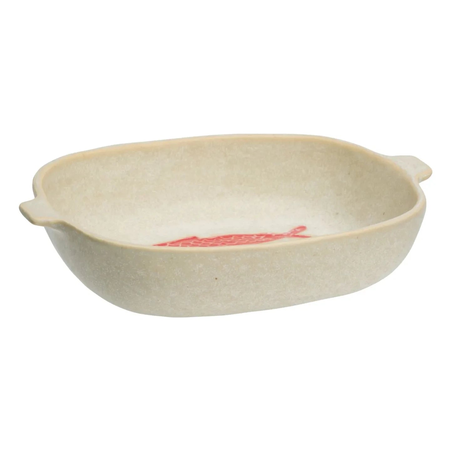 Madam Stoltz - Backform Fisch aus Steinzeug | Beige