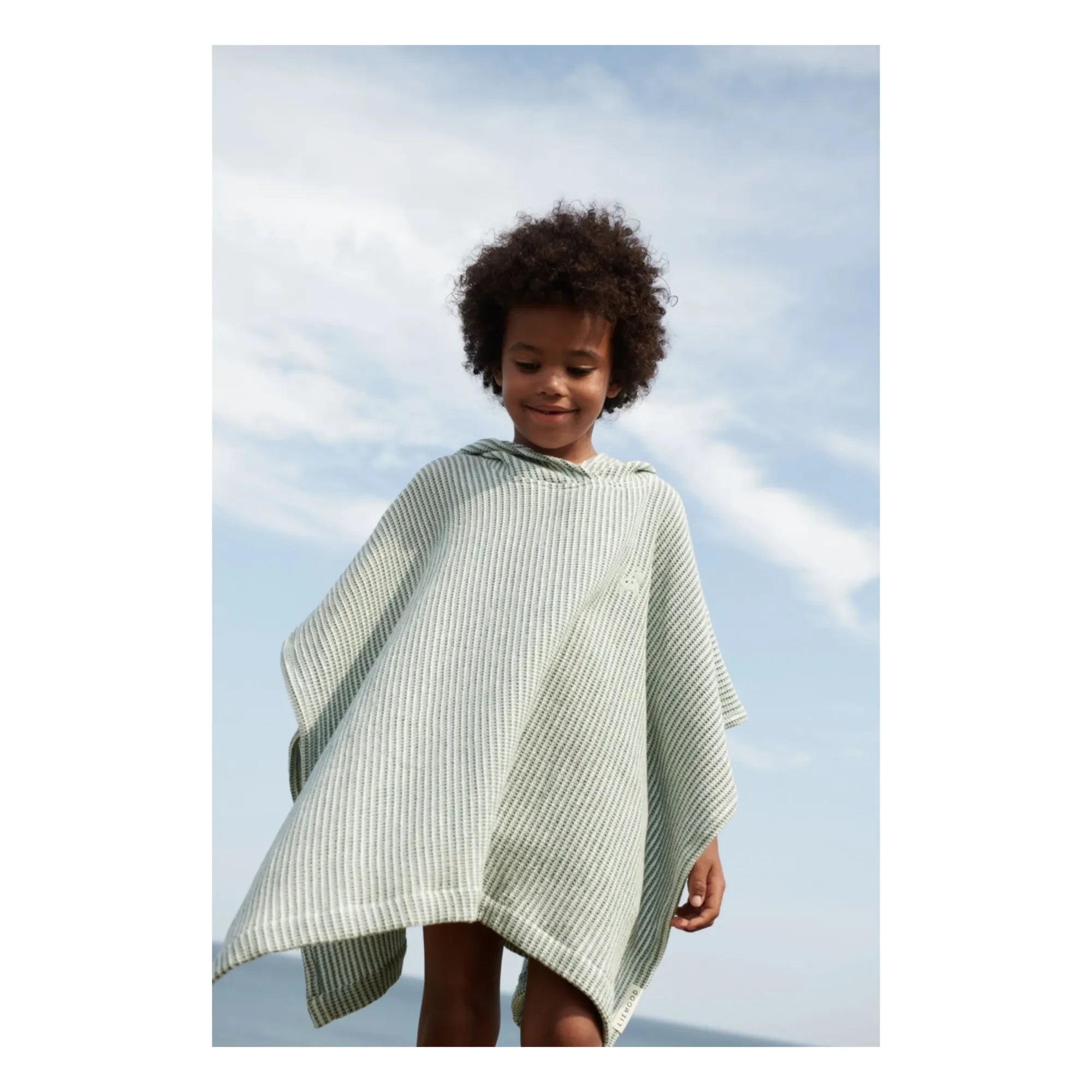 Liewood - Poncho Paco | Y/D gestreift Peppermint/Creme de la creme