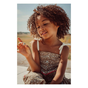 THE LiTTLE POETS - Rosalia Nature Bio-Baumwoll-Crop-Top | Khaki Braun