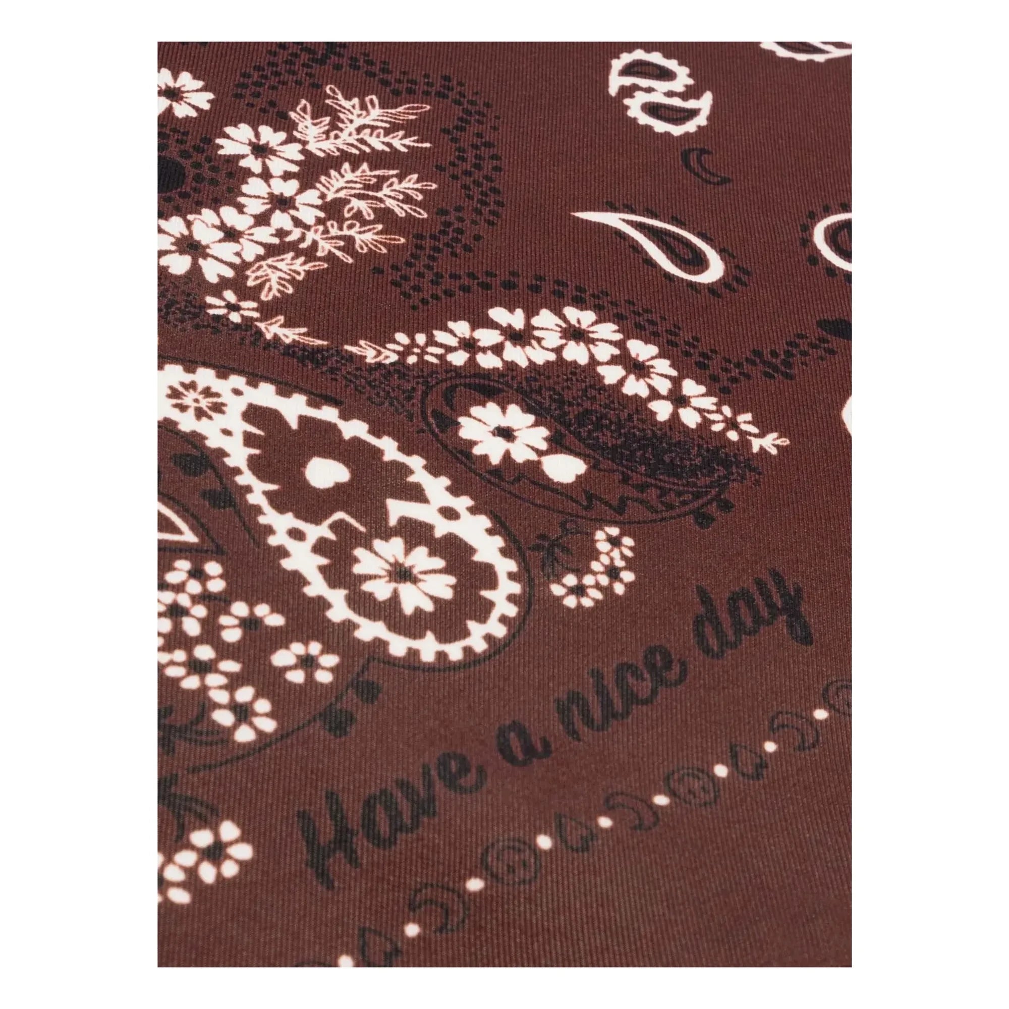 Call it by your name – Kleines Seiden-Bandana | Braun