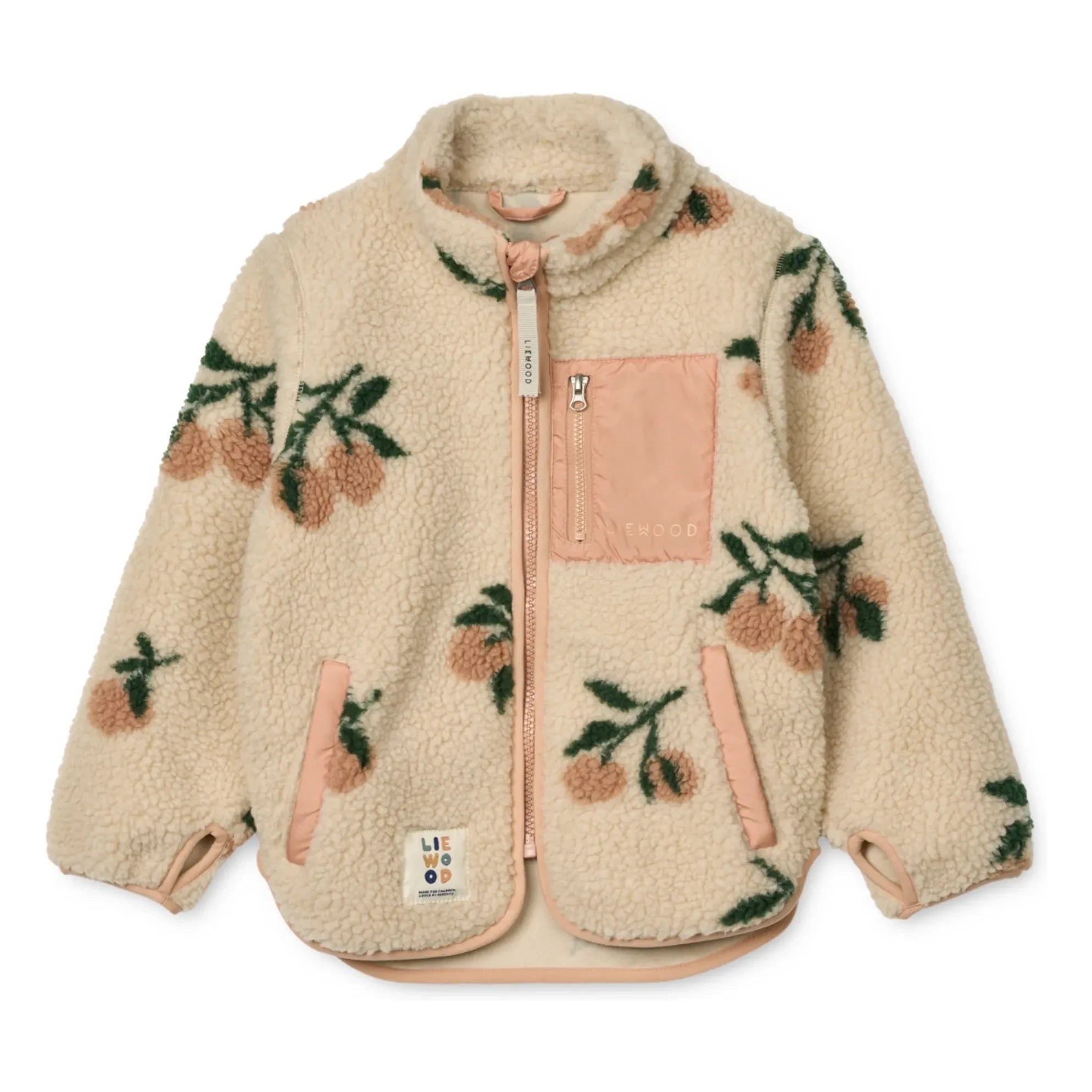 Liewood – Nolan Angler-Fleecejacke aus recycelten Fasern | Creme