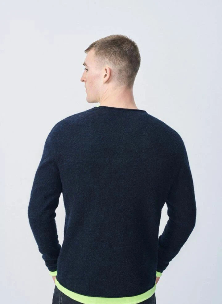 American Vintage - Ducksbay Wolle und Kaschmir Pullover | Dunkelblau