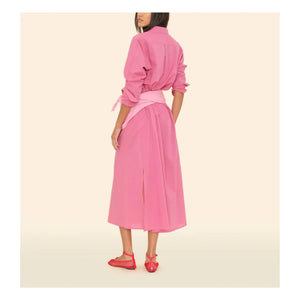 Xirena - Boden Baumwoll-Popeline-Kleid | Himbeere