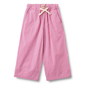 Wheat - Sasha gestreifte Hose aus Bio-Baumwolle | Rosa