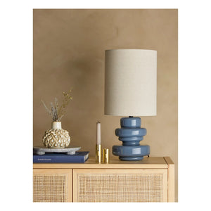 Bloomingville - Fabiola Tischlampe | Blau