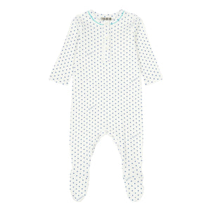 Bonton - Jersey-Schlafanzug mit Stern-Füßen - No Sleep Club Kollektion | Blau