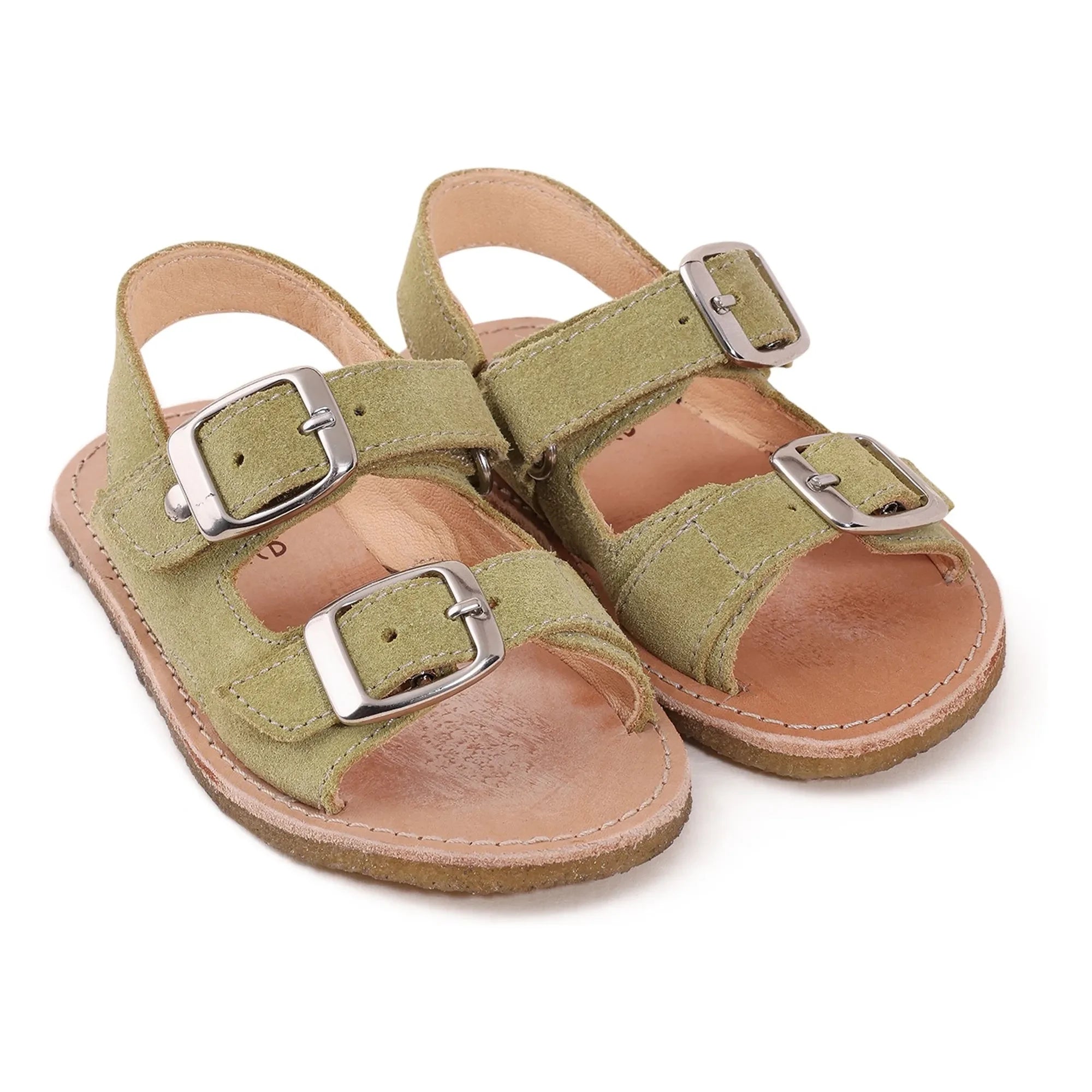 Lazare - Gisèle Wildledersandalen | Mandelgrün
