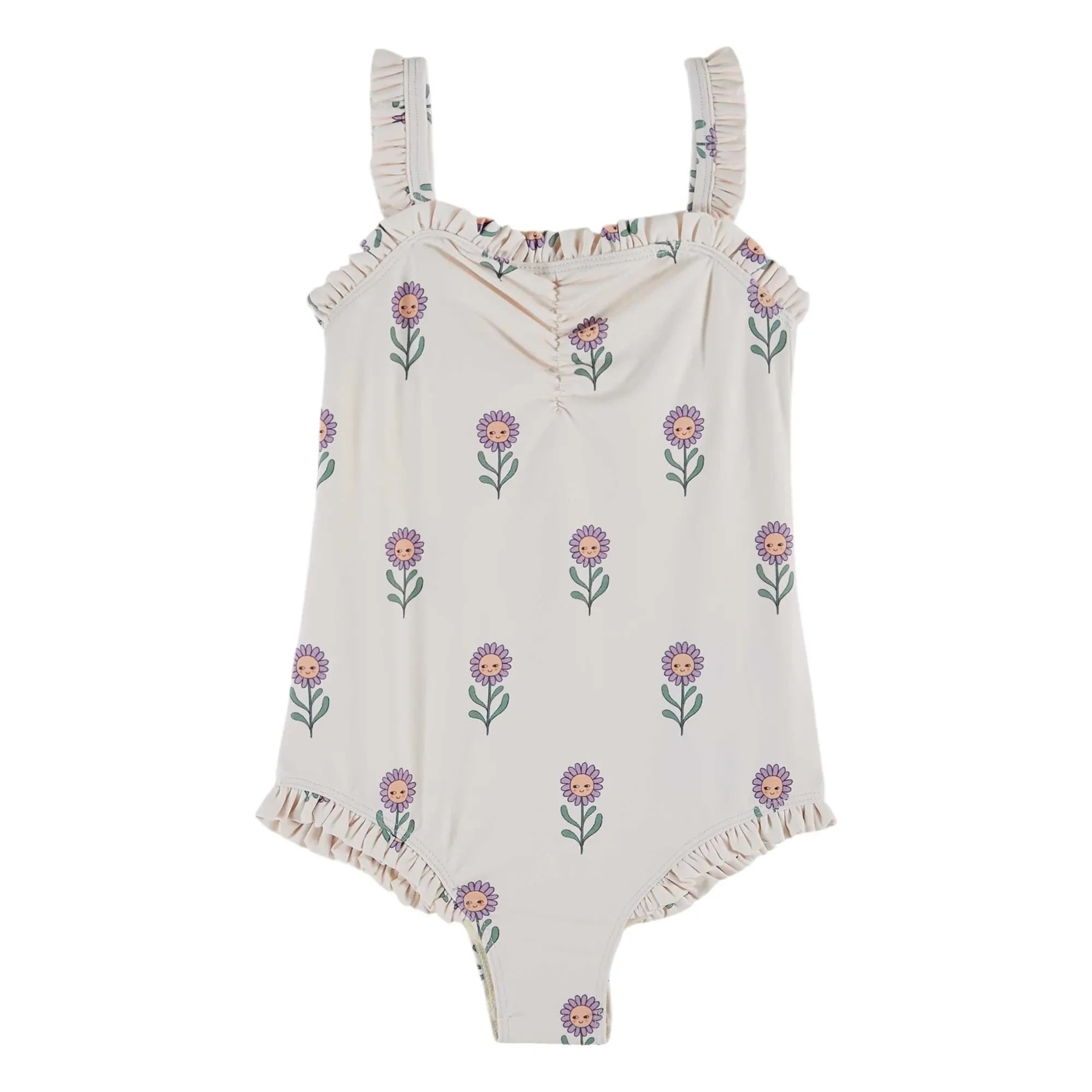 Emile et Ida - Badeanzug mit Blumenmuster | Creme