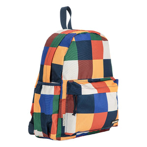 Bobo Choses - Geri Dönüştürülmüş Elyaf Kareli Sırt Çantası | Kahverengi