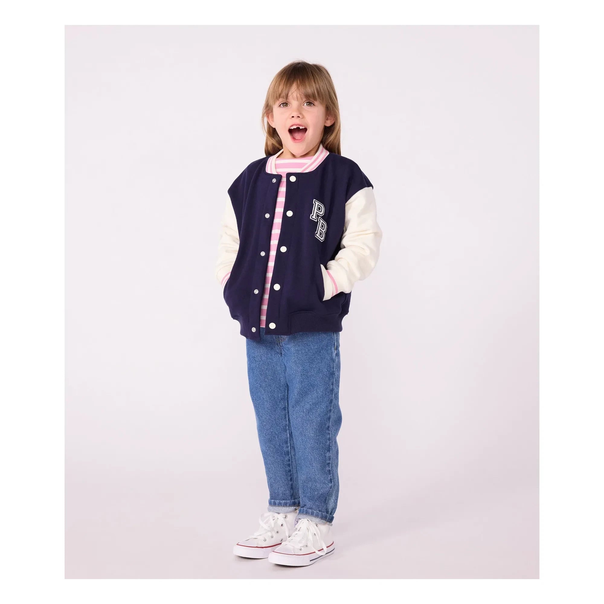Petit Bateau - Teddy-Jacke | Marineblau