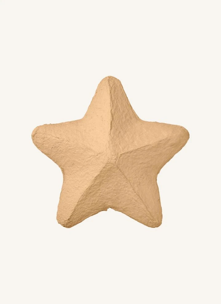 Broste Copenhagen - Papiermaché Weihnachtsbaumstern | Braun