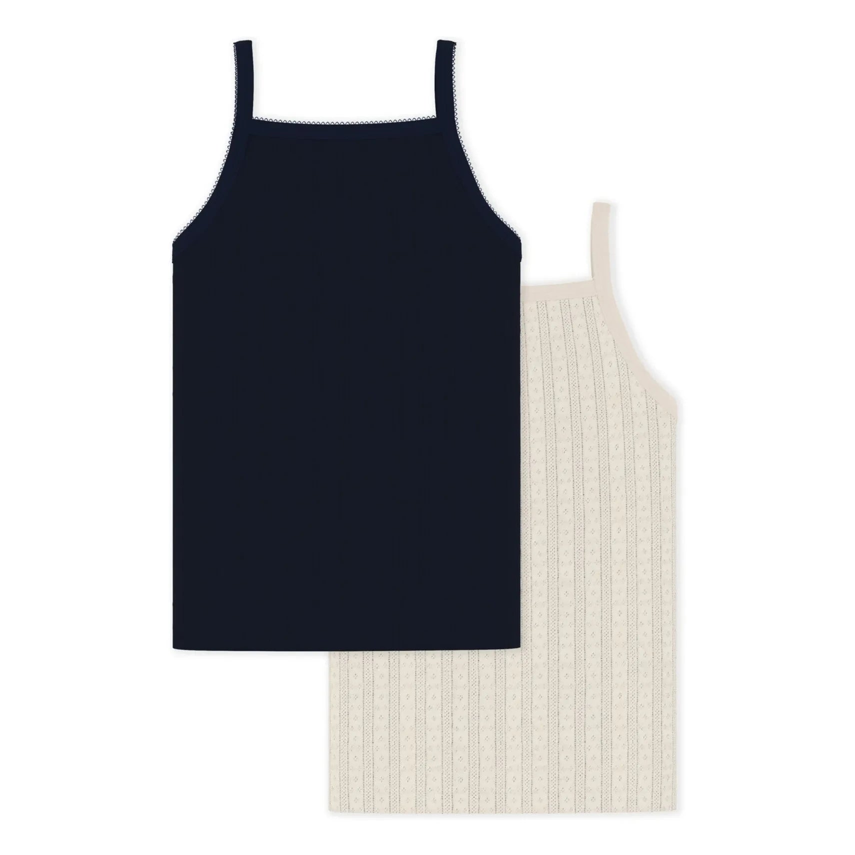Petit Bateau - Trägertops im 2er-Set | Marineblau