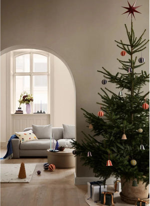 Broste Copenhagen - Baumwoll Weihnachtsdekoration | Bordeaux