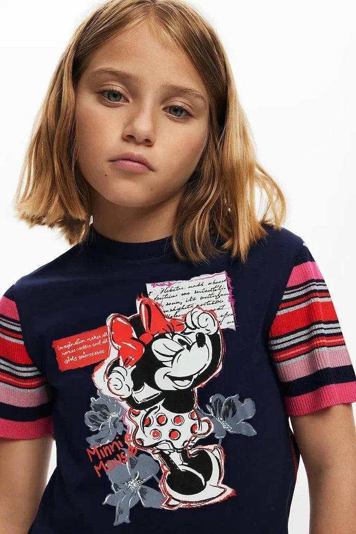 Desigual x Disney Çocuk Pamuklu Tişört