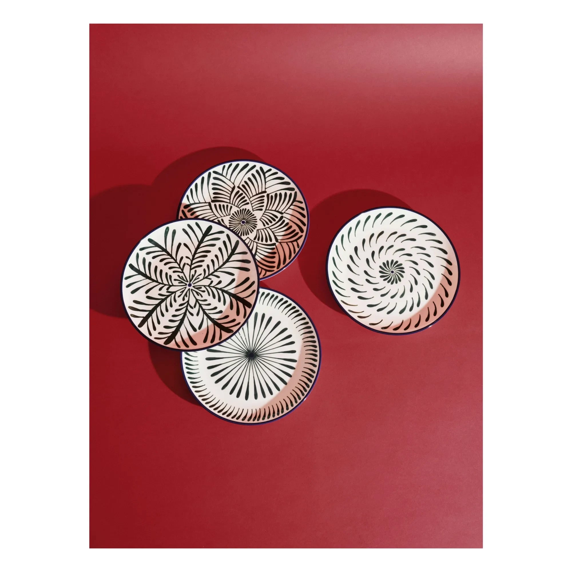 Serax - Baazar yemek tabakları, Waww La Table - 4'lü Set | Yeşil