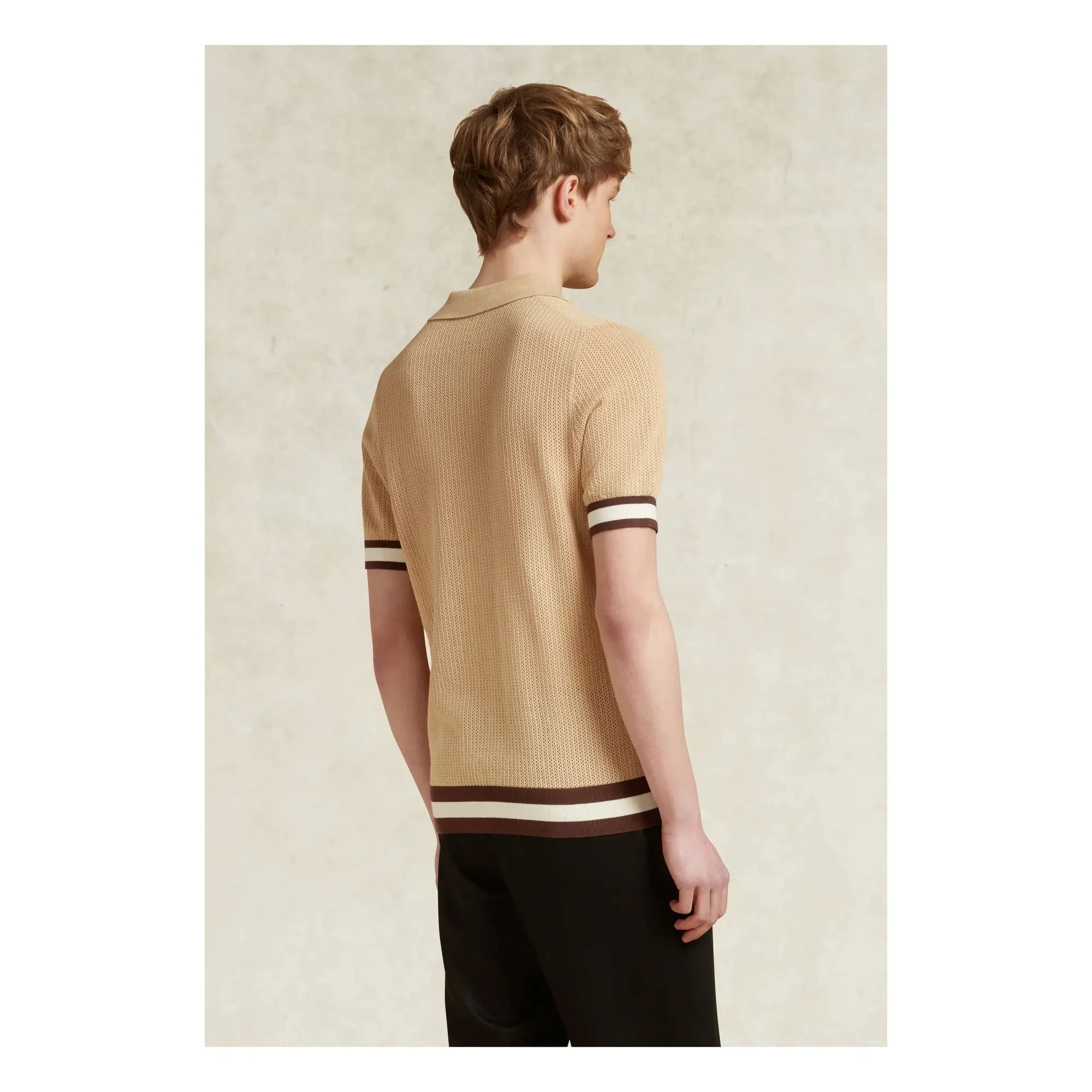 Ché Studios – Quinn Baumwoll-Polo-Shirt | Camel