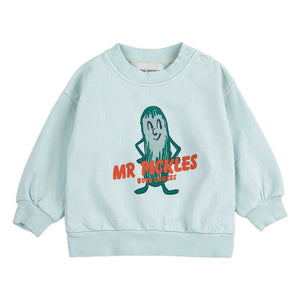 Bobo Choses – Mr. Pickles Bio-Baumwoll-Baby-Sweatshirt | Hellblau