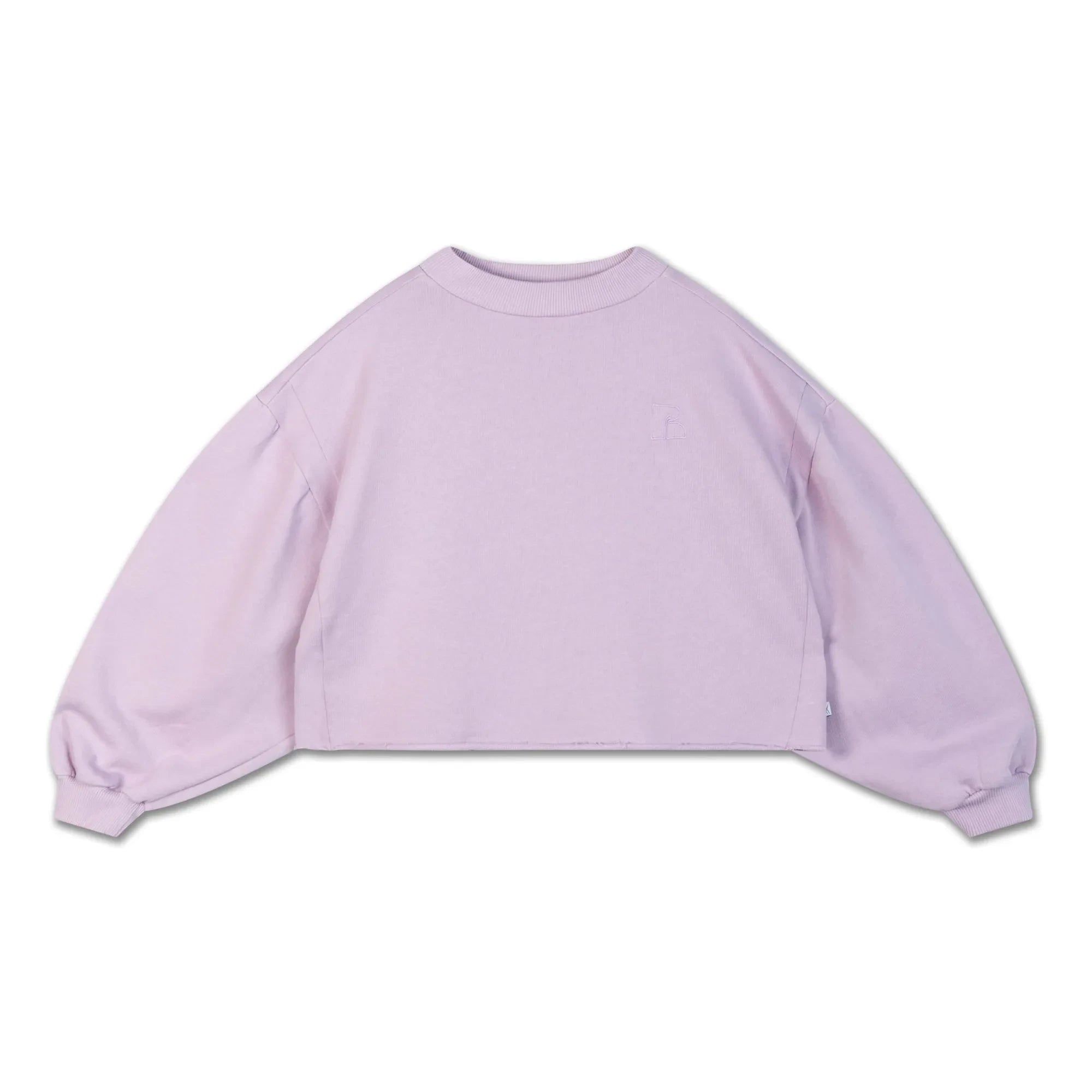 Repose AMS - Organik Pamuk Crop Sweat | Lila