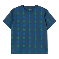 Tinycottons - Losange Bio-Baumwoll-T-Shirt | Blau