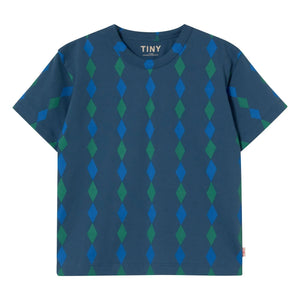 Tinycottons - Losange Bio-Baumwoll-T-Shirt | Blau