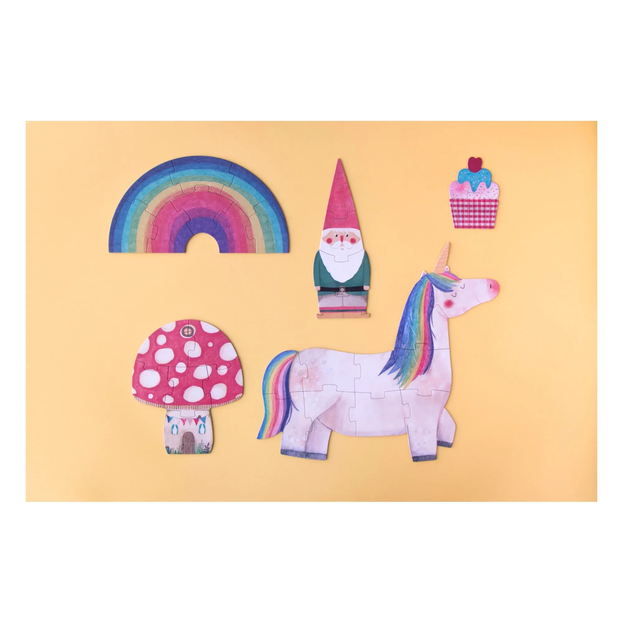 Londji - Happy Birthday Einhorn-Puzzle - 5er Set