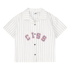 Cos I Said So - CISS Gestreiftes Hemd | Weiß