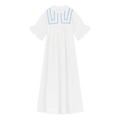 Skall Studio - Bonne Baumwollkleid | Weiß
