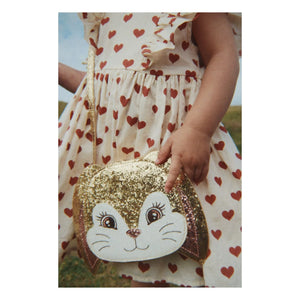 Konges Sløjd - Gold Glitzer Hase Tasche
