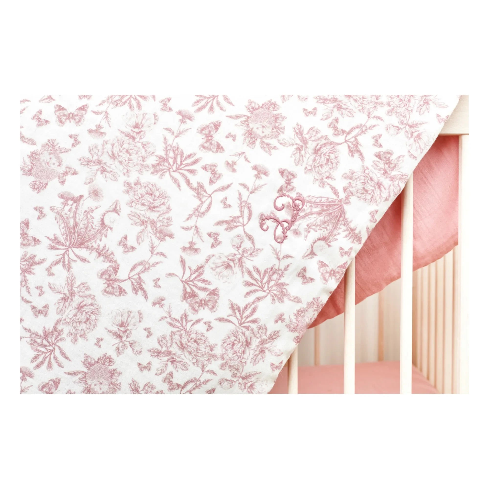 Tartine et Chocolat - Toile de Jouy Decke | Pfirsich