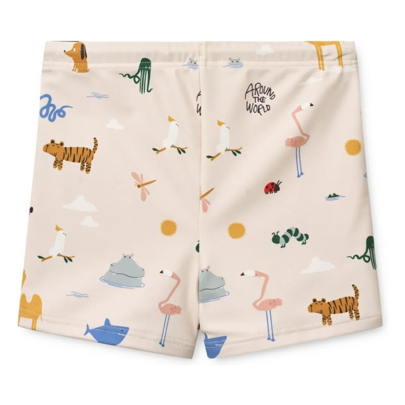 Liewood - Otto Animal Badeshorts recyceltes Material | Cremeweiß