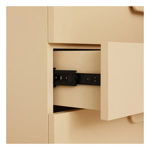 HKliving – Breite Kommode mit 4 Schubladen | Creme
