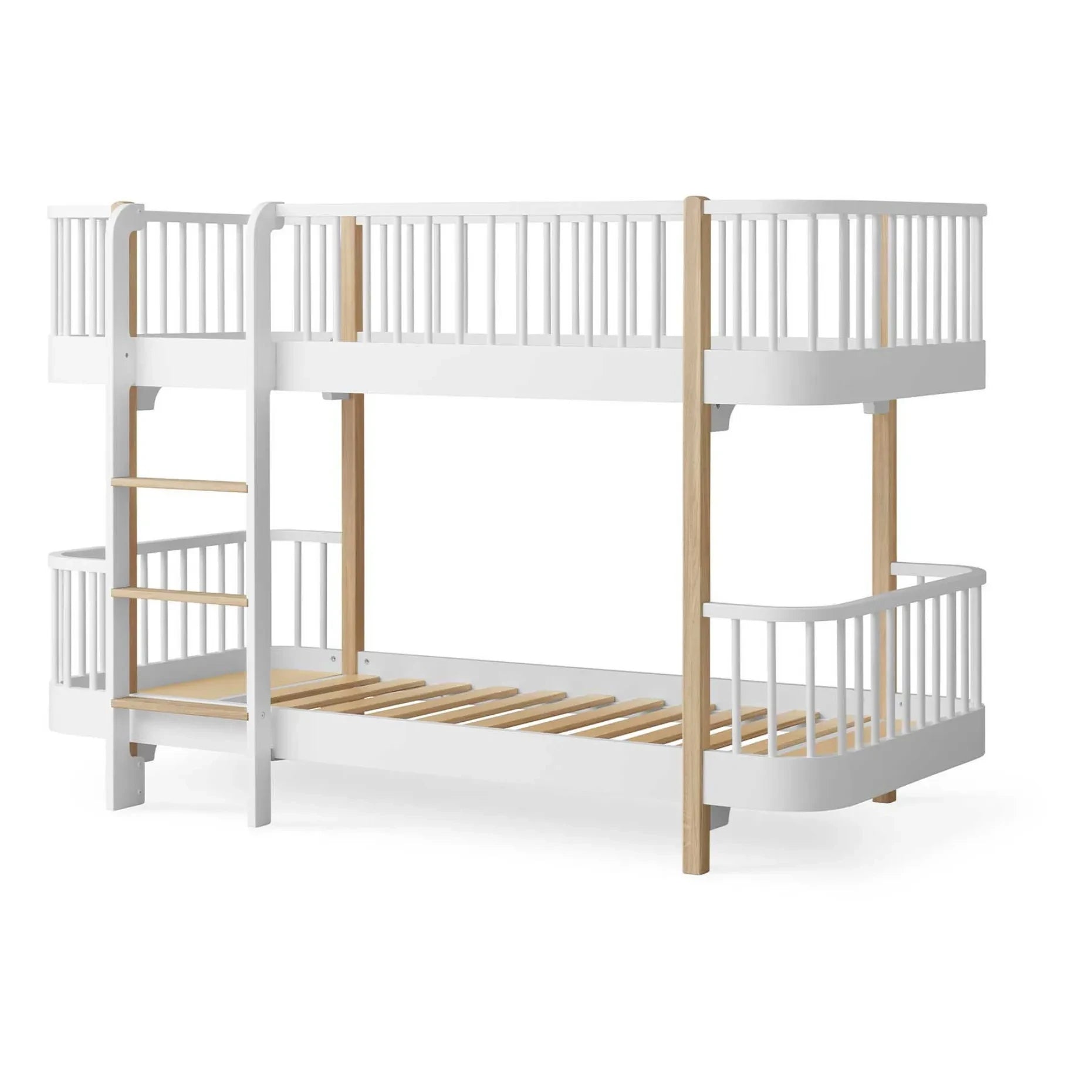 Oliver Furniture - Ahşap orta yükseklikte ranza | Meşe