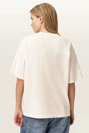 AllSaints Damen-Baumwoll-T-Shirt INSIGNIA