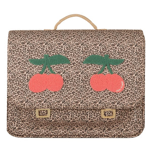 Jeune Premier - Midi Leopar Cherry Omuz Çantası | Bej