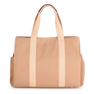 Chloé – Wickeltasche mit Logoprint | Beige-Rosa