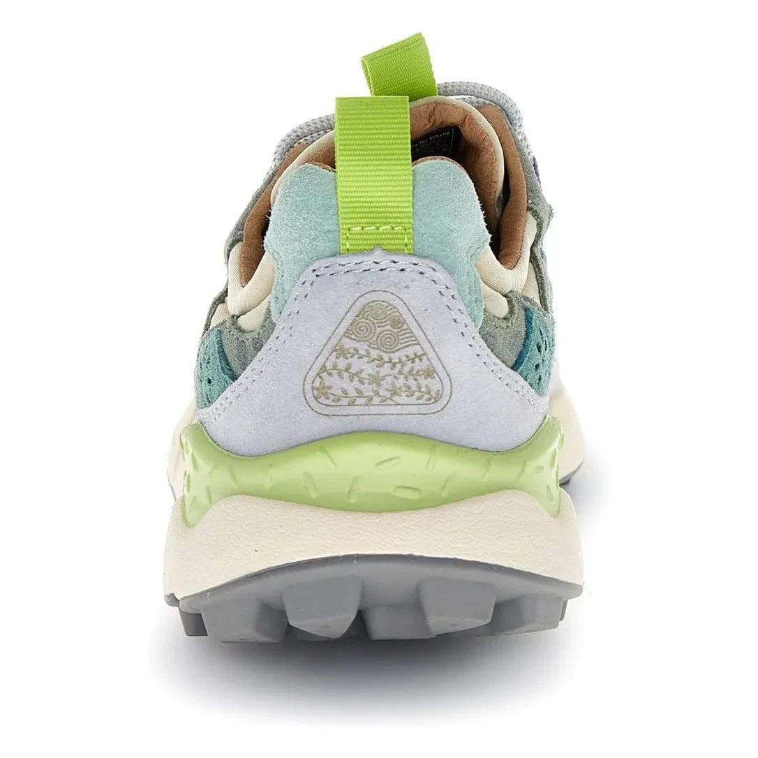 Flower Mountain - Yamano 3 Leopard Wildleder und Nylon Sportschuhe | Grau Blau