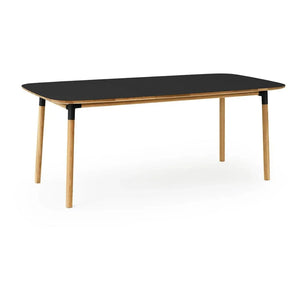 Normann Copenhagen - Form Rechteckiger Tisch 95x200 cm | Schwarz