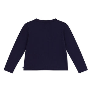 Petit Bateau - Cardigan Uni Molleton | Marineblau