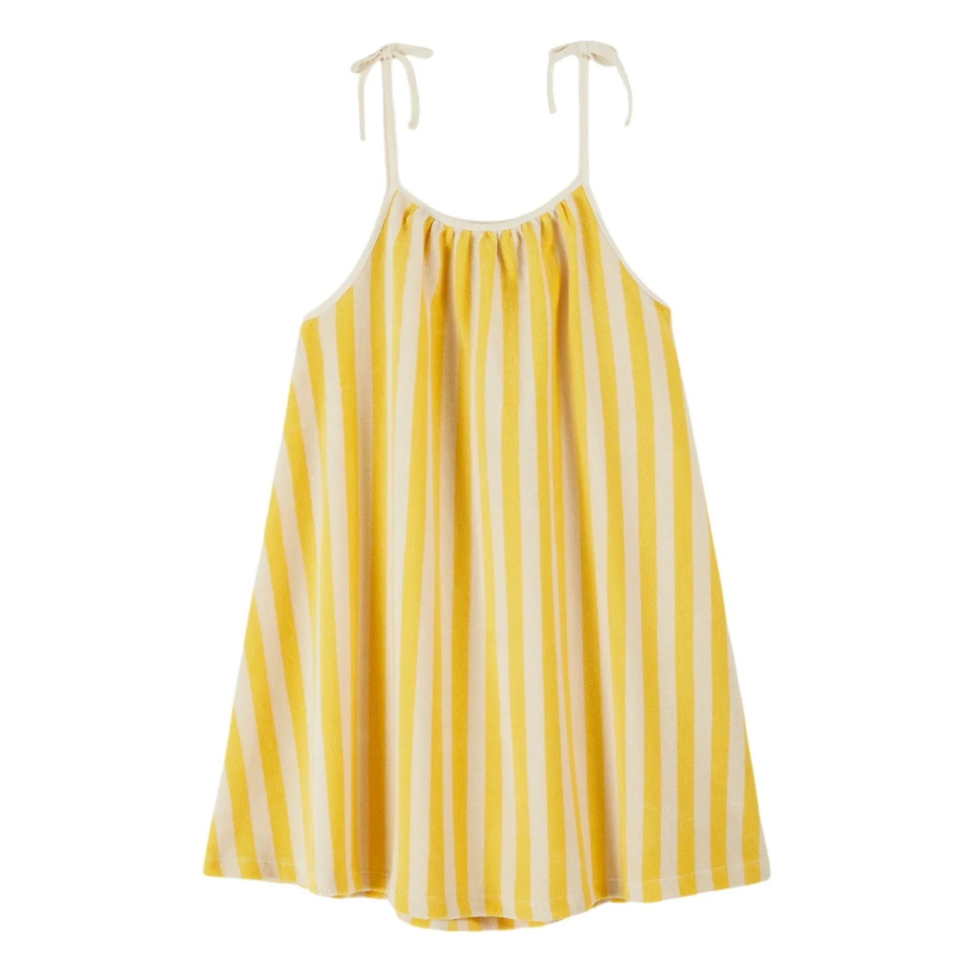 Emile et Ida - Gestreiftes Kleid aus Bio-Baumwolle | Gelb
