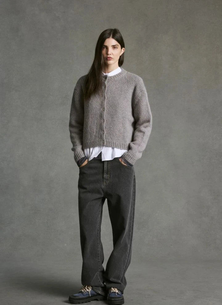 Hod - Océane Strickjacke | Silber