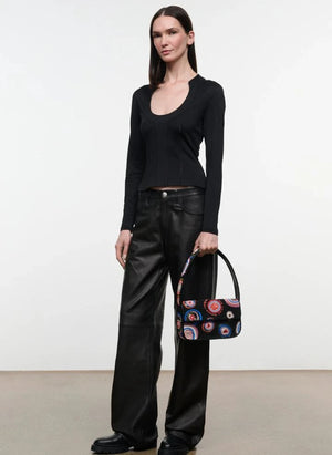 Staud - Tommy Perlen Handtasche | Schwarz
