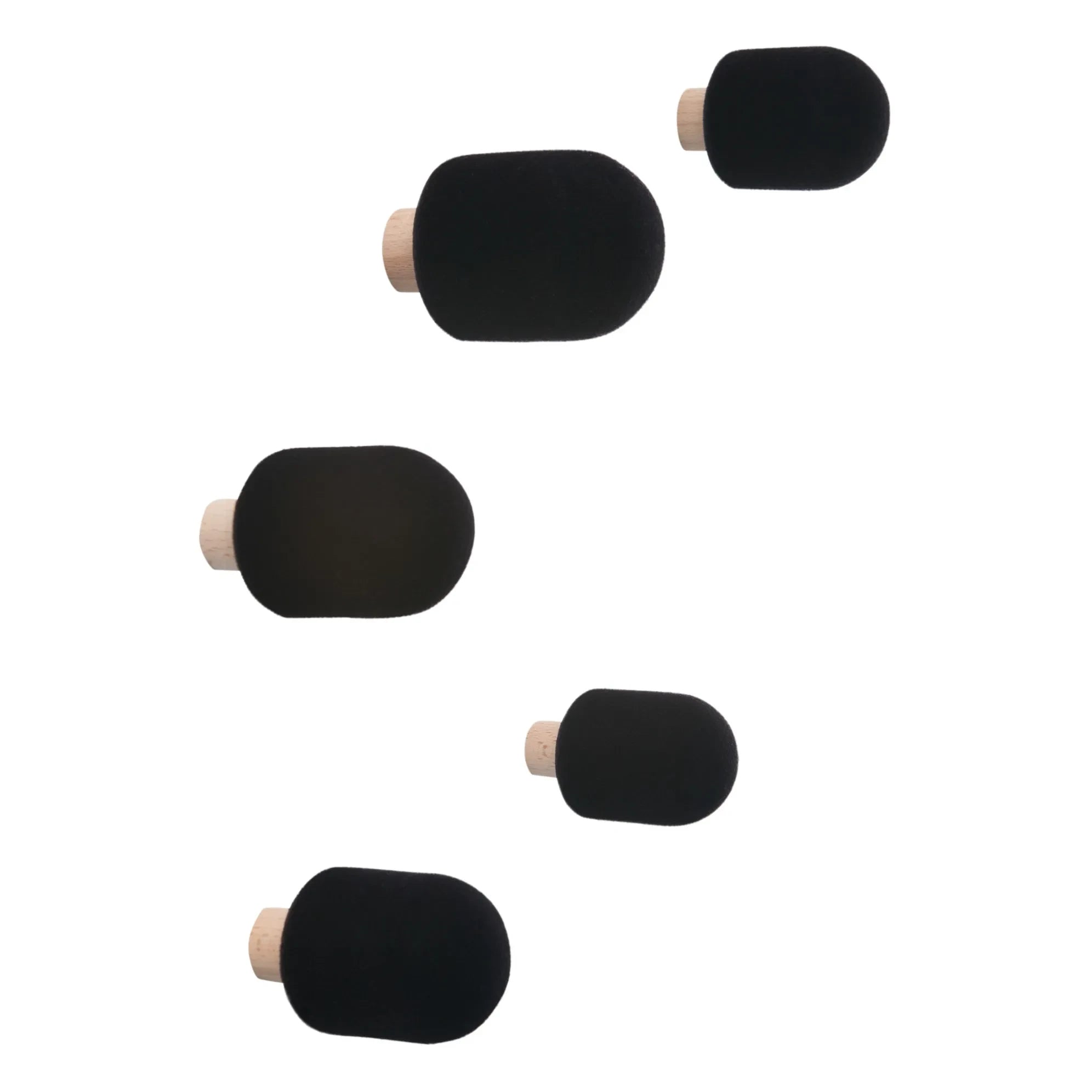 Moustache - Micro Hooks - Big Game - 5er Set | Schwarz