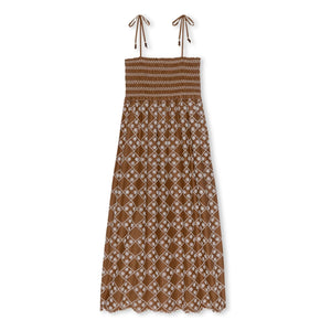 Rails - Becca Pamuk İşlemeli Elbise | Çikolata